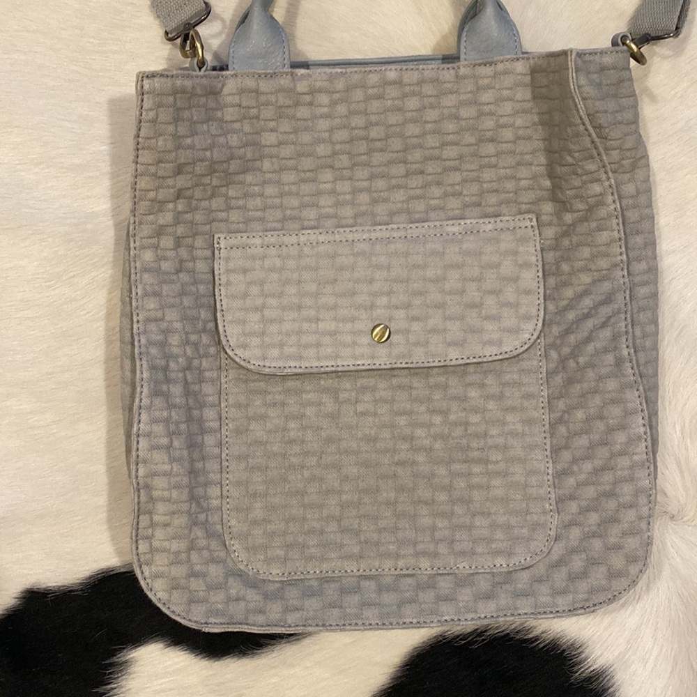 Jen & Co "Hannah Checkered Satchel" bag vegan leather - Picture 3 of 9
